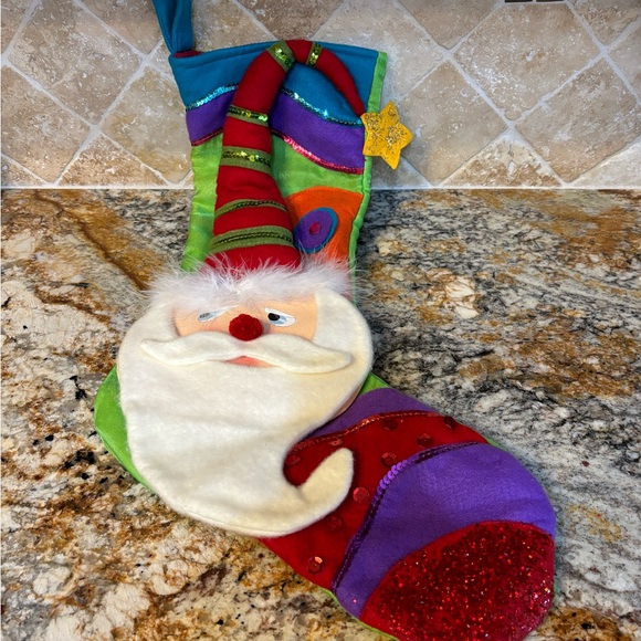 Festive Santa Christmas Stocking - Picture 3 of 12